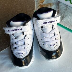 Jordan Kids' Black and White Sneakers